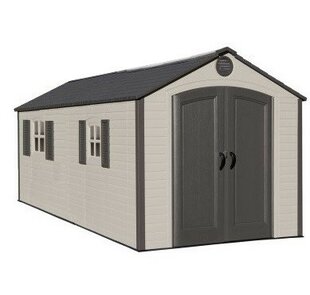 lifetime 8 ft. w x 13 ft. d apex plastic shed reviews